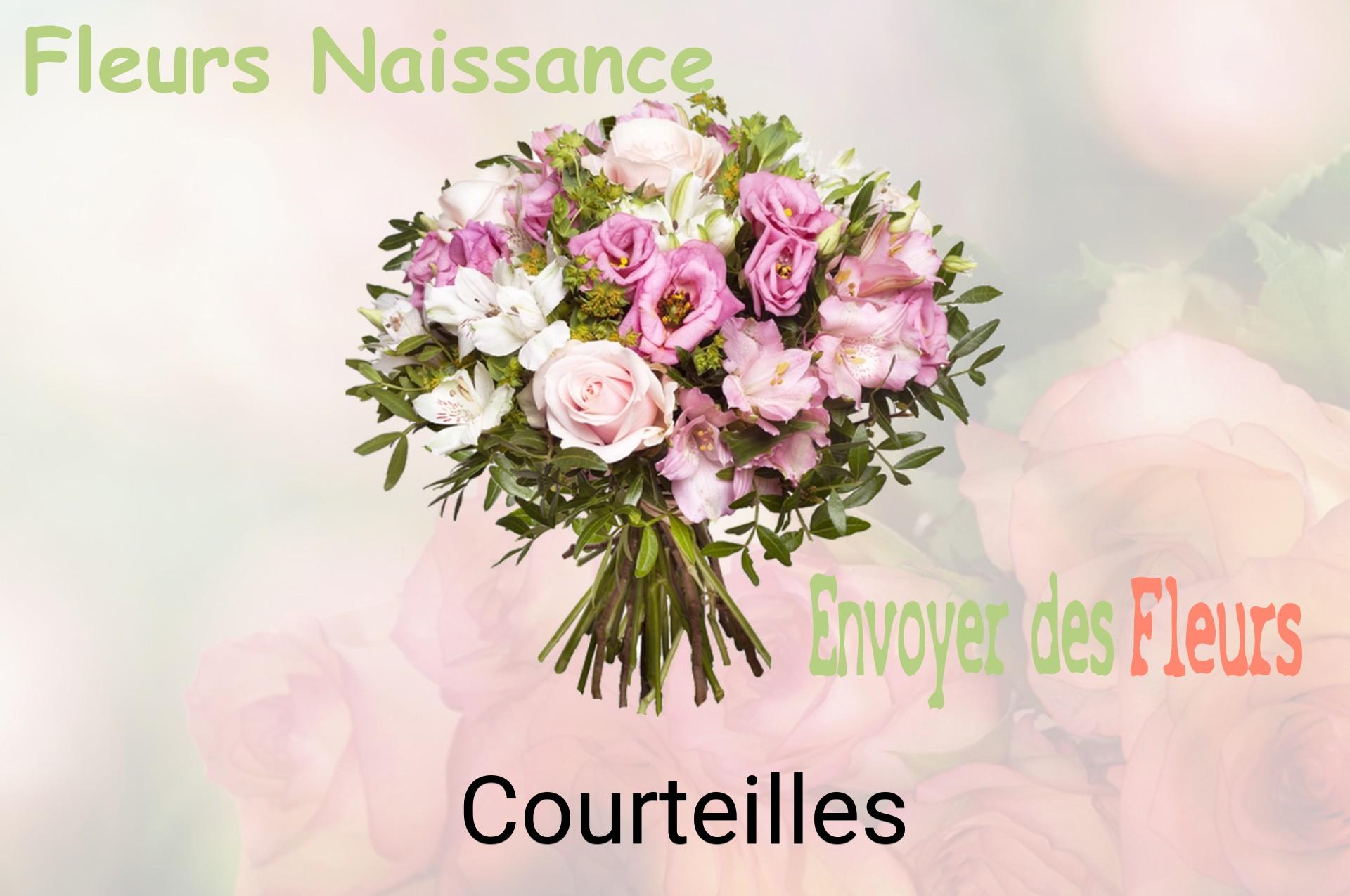 Bouquet de fleurs de naissance livré à Courteilles
